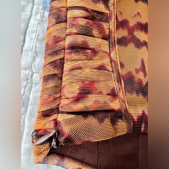 NWT Zara Womens Brown Tulle Corset Bustier Party Summer Top Small - Picture 7 of 13